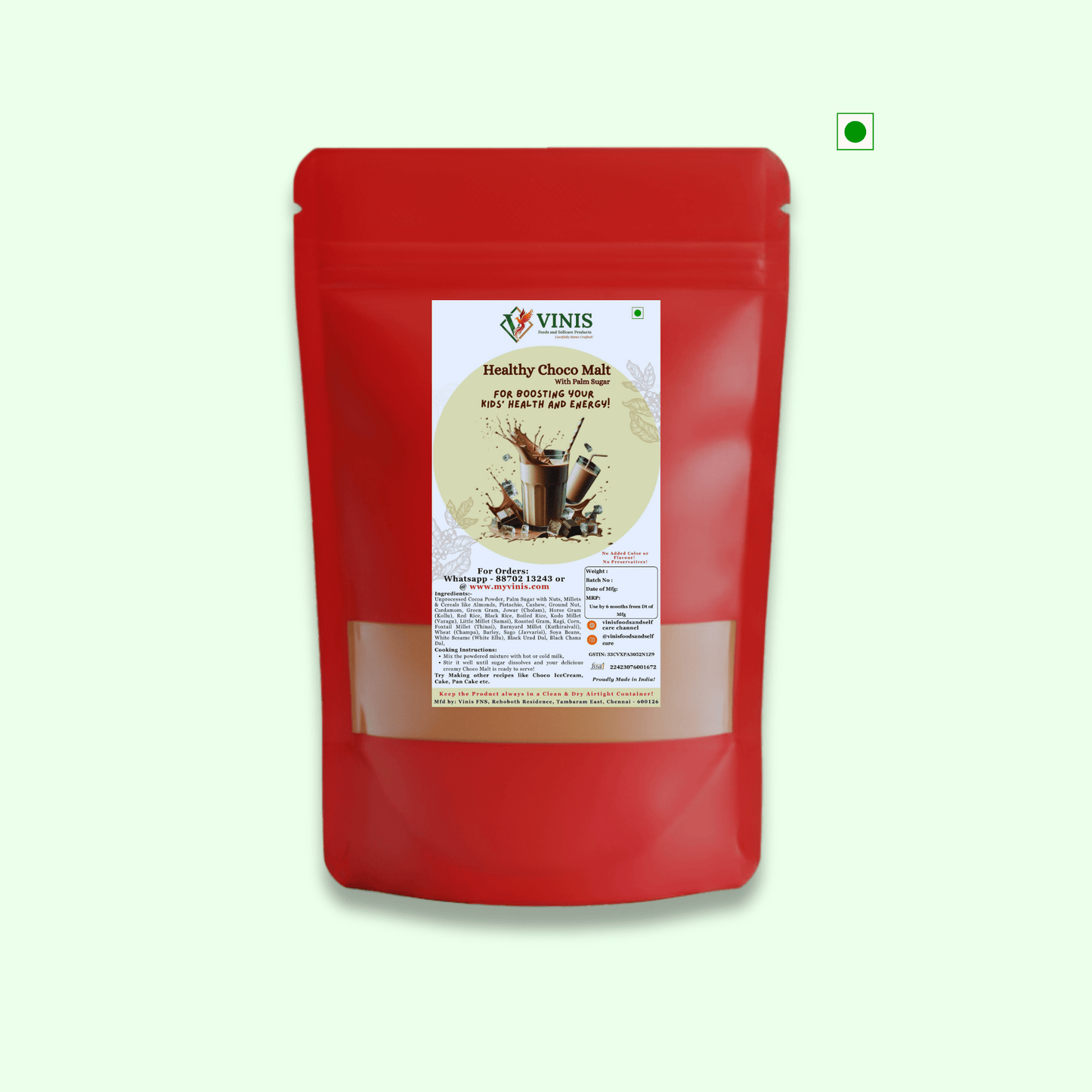 Healthy Choco Malt with Palm Sugar