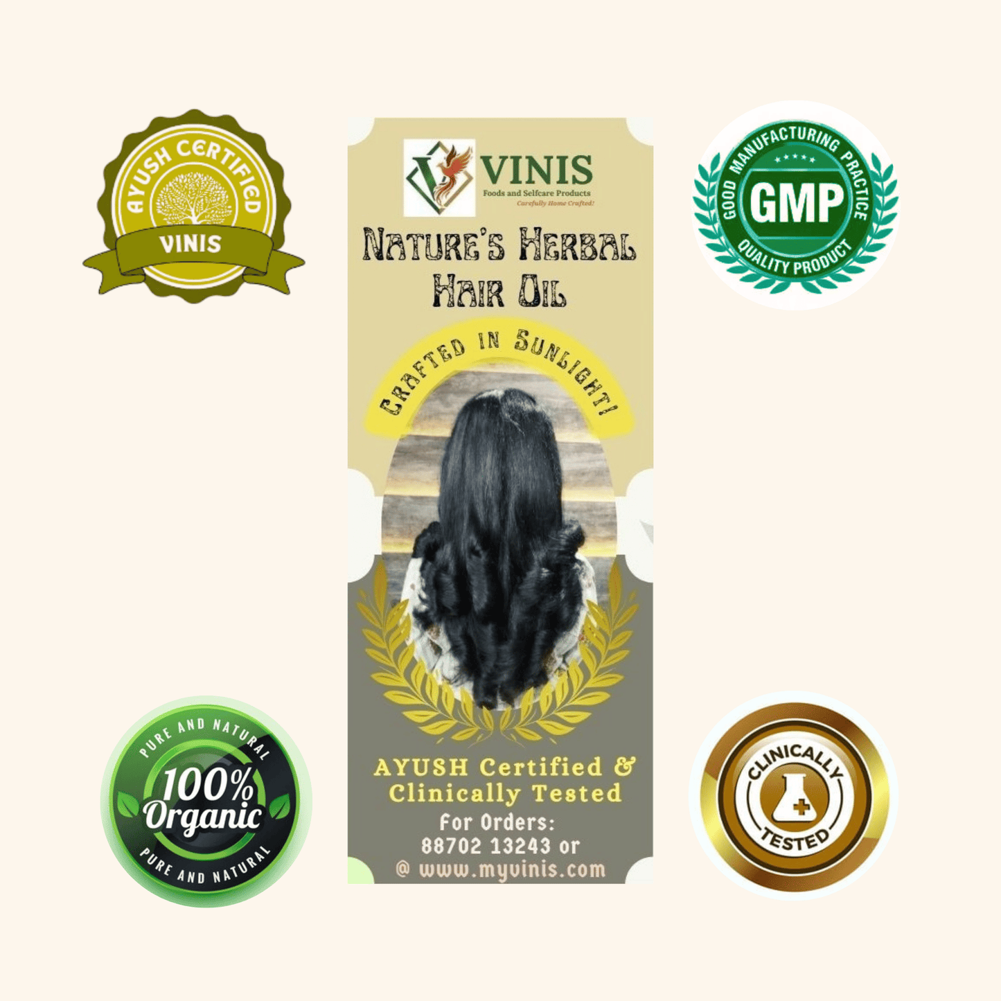 Vinis Nature's Herbal Hairoil