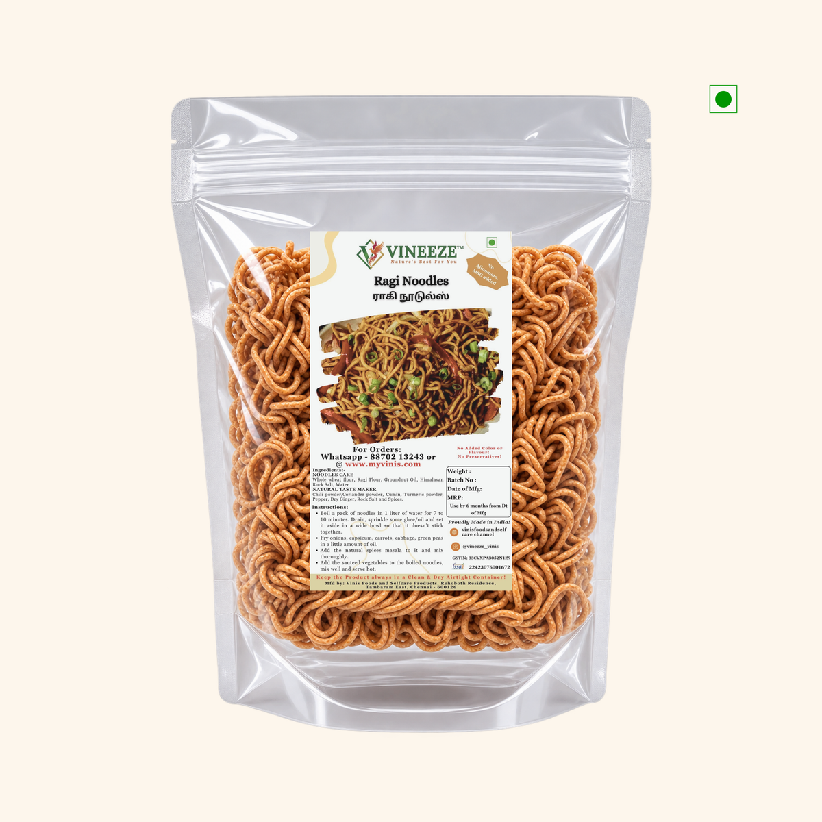 Ragi Instant Noodles